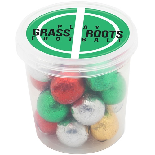 DISC 4imprint Sweet Tub - Chocolate Balls Main Image