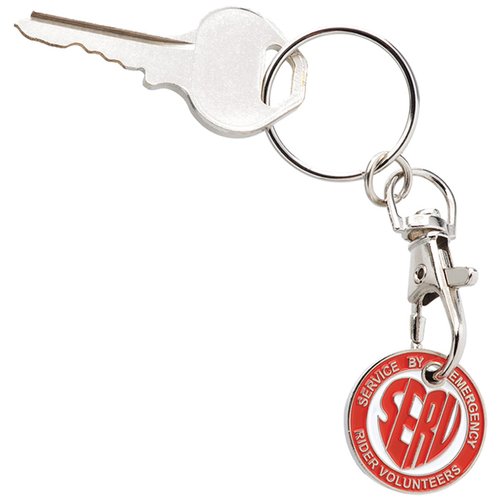 Euro Trolley Coin Keyring Main Image