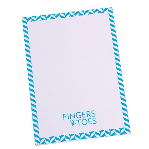 A6 50 Sheet Notepad - Herringbone Design Main Image