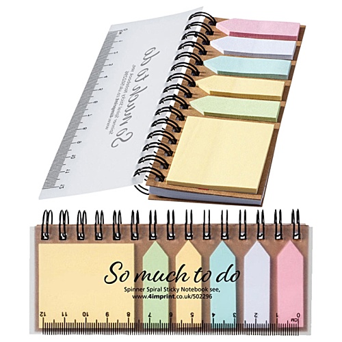 Spinner Spiral Sticky Notebook Main Image