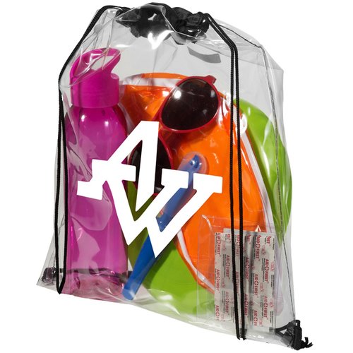 Lancaster Clear Drawstring Bag Main Image