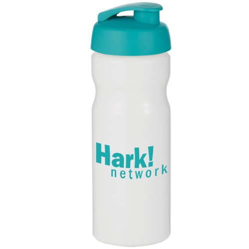 Base Sports Bottle - Flip Lid - White - Printed Main Image