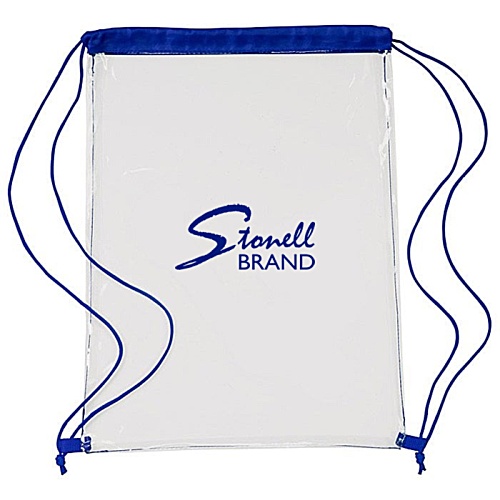 Clear Drawstring Bag Main Image