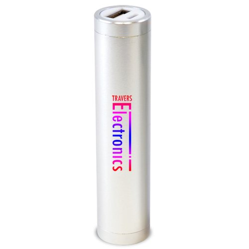 Cylinder Powerbank Charger - 2600mAh - Digital Print Main Image
