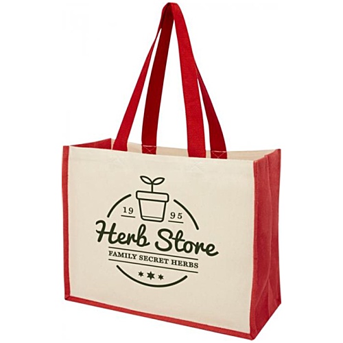 Varai Canvas & Jute Tote Bag - Printed Main Image