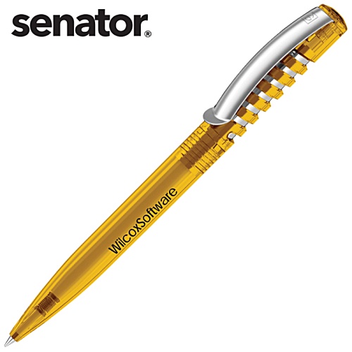 Senator® New Spring Pen - Clear with Metal Clip Main Image