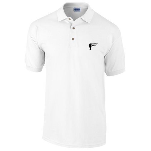 Gildan Ultra Polo Shirt - White - Printed Main Image