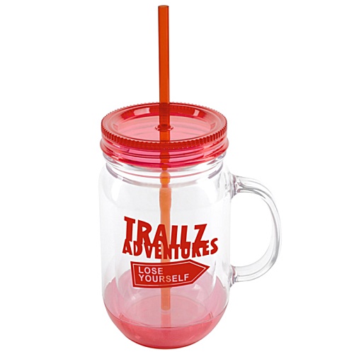 DISC Mason Jar with Handle Main Image