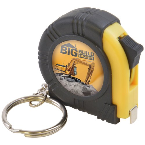 DISC Mini Measuring Tape Keyring - Full Colour Main Image