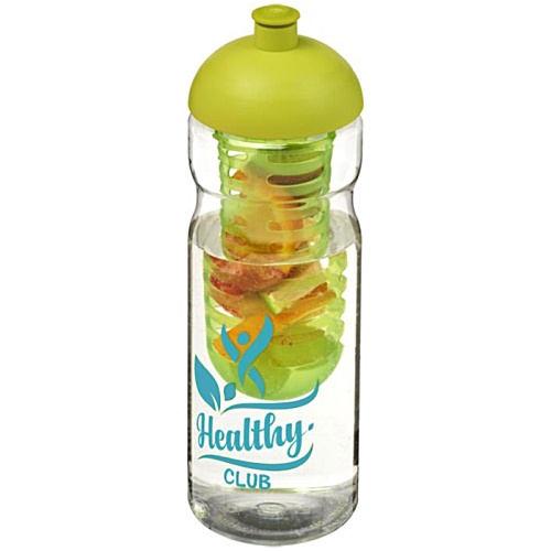 DISC Base Sports Bottle - Domed Lid with Fruit Infuser - Printed Main Image