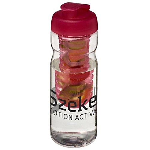 DISC Base Sports Bottle - Flip Lid with Fruit Infuser - Printed Main Image
