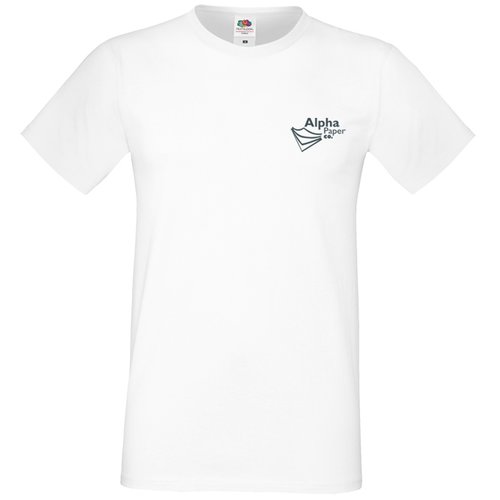 SUSP TIL SEPT Fruit of the Loom Sofspun T-Shirt - White - 2 Day Main Image