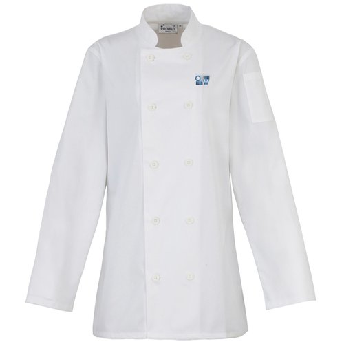 DISC Long-Sleeved Women's Chef's Jacket - Embroidered Main Image