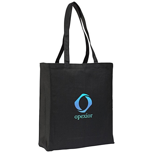 DISC Allington Cotton Canvas Bag - Black - Digital Print Main Image