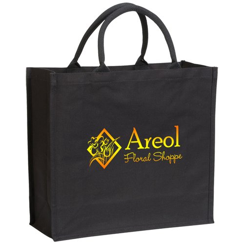 Broomfield Cotton Tote Bag - Black - Full Colour Main Image