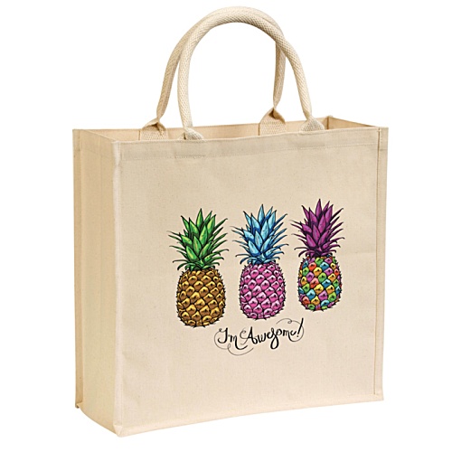 Broomfield Cotton Tote Bag - Natural - Full Colour Main Image