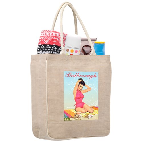 DISC Bidborough Juco Tote Bag -  Full Colour Main Image
