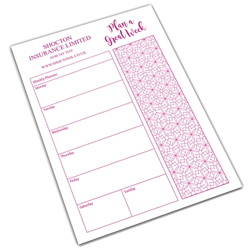 A5 50 Sheet Notepad - Colour Me Design Main Image