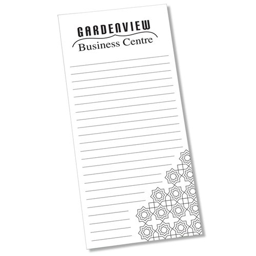 DISC Slimline 25 Sheet Notepad - Colour Me - Geometric Main Image