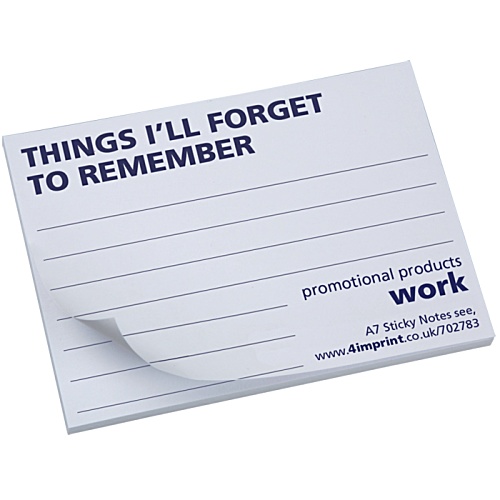 A7 Sticky Notes - Printed Main Image