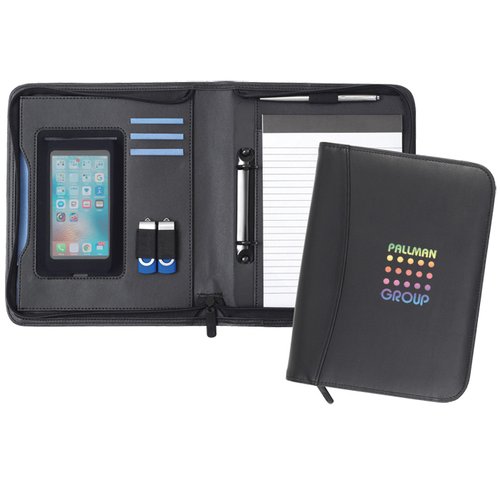 DISC Pembury Smart A5 Ring Zipped Portfolio - Full Colour Main Image