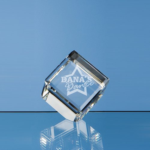 50-mm Crystal Cube Award Main Image