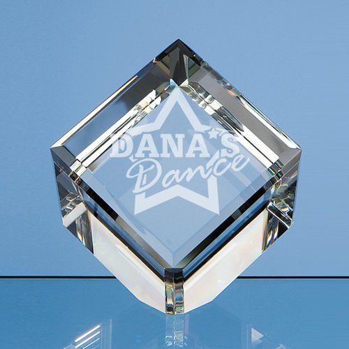 80-mm Crystal Cube Award Main Image
