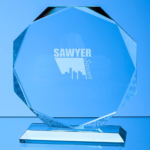 190mm Jade Octagon Award Main Image