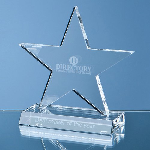 110-mm Star Award on Crystal Base Main Image