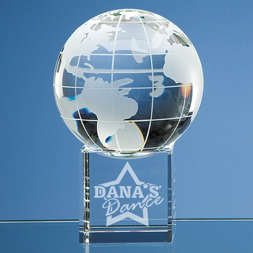100-mm Crystal Globe Award Main Image