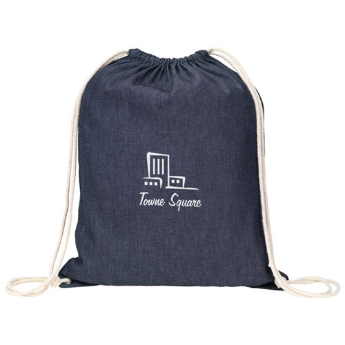 Hartley Denim Drawstring Bag Main Image
