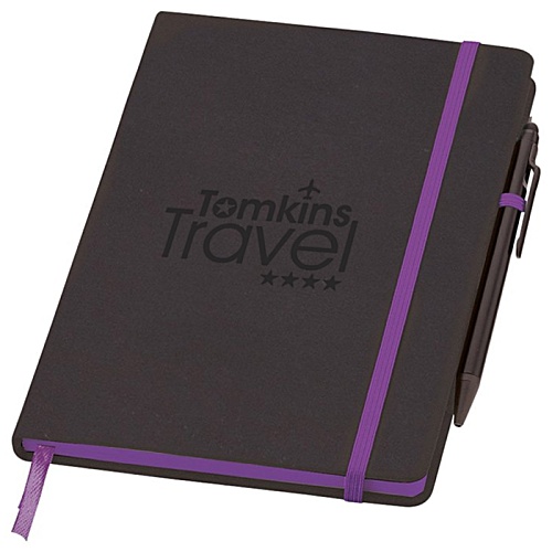 Edge A5 Notebook & Stylus Pen - Debossed Main Image