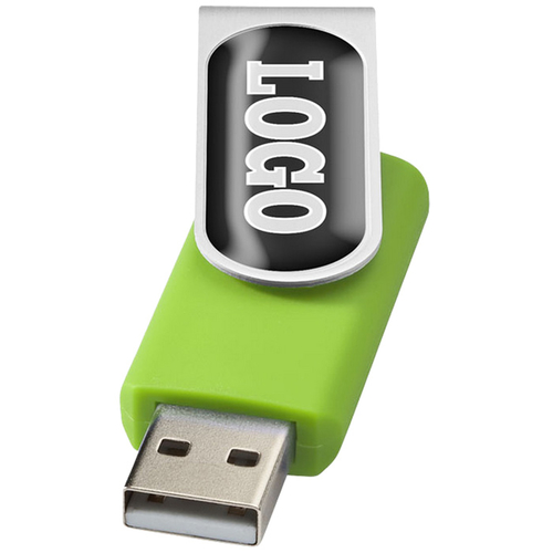 32gb Rotate USB Flashdrive - Domed - Full Colour Main Image