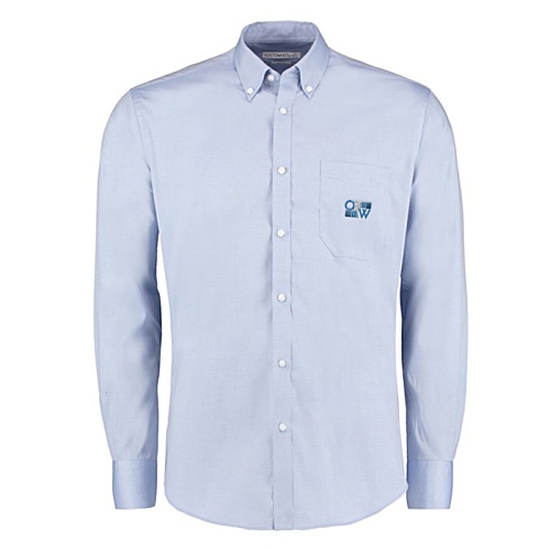 Kustom Kit Men's Slim Fit Premium Oxford Shirt - Long Sleeve - Embroidered Main Image