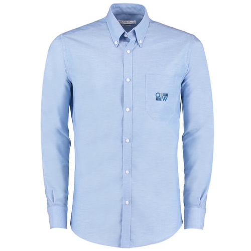 Kustom Kit Men's Slim Fit Workwear Oxford Shirt - Long Sleeve - Embroidered Main Image