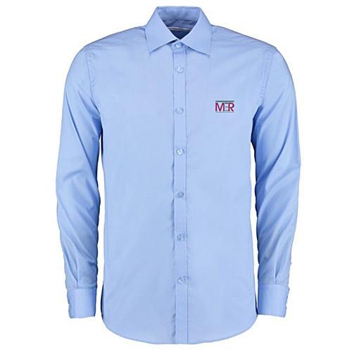 Kustom Kit Men's Slim Fit Business Shirt - Long Sleeve - Embroidered Main Image