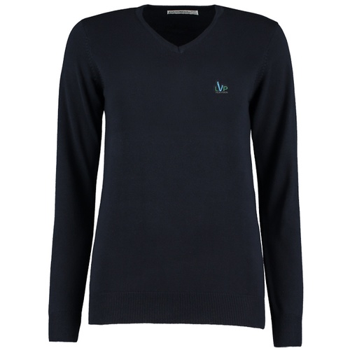 Kustom Kit Ladies Arundel V-Neck Sweater - Embroidered Main Image