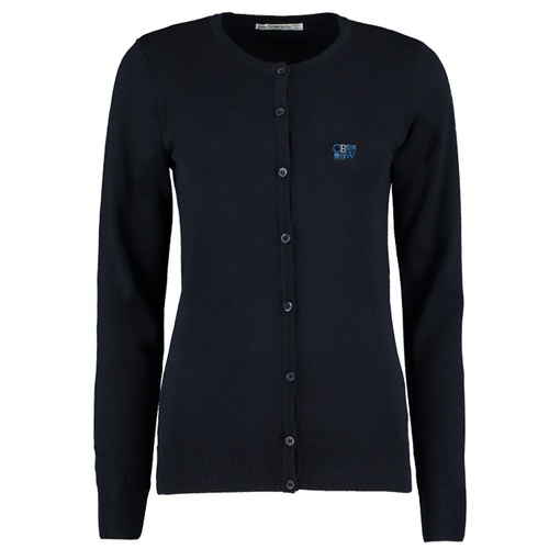 Kustom Kit Ladies Arundel Round Neck Cardigan - Embroidered Main Image