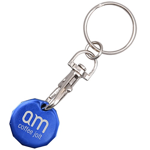 Linton Trolley Coin Keyring Main Image