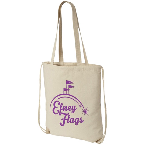 Eliza Cotton Drawstring Tote Bag Main Image