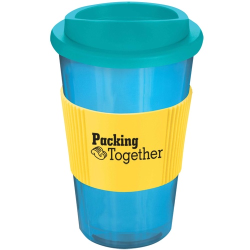 DISC Americano Travel Mug - Translucent - Coloured with Grip Main Image