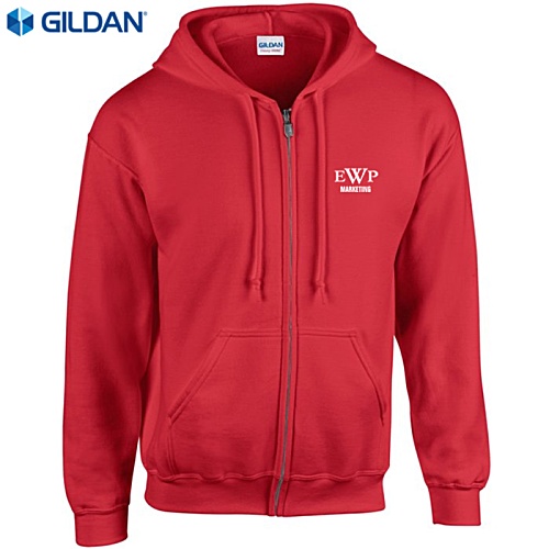 DISC Gildan Zipped Hooded Sweatshirt - Printed Main Image