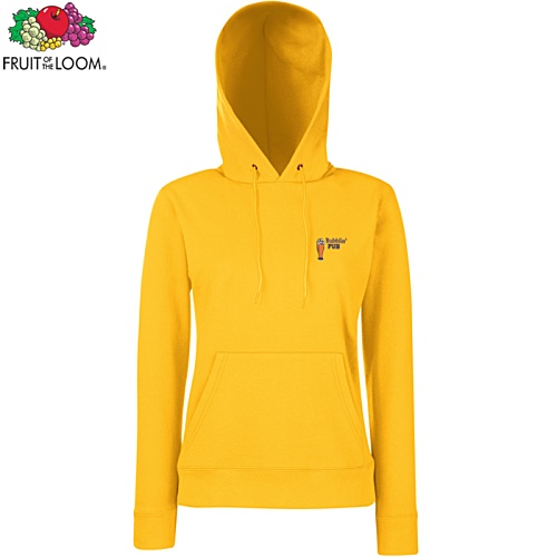 DISC Fruit of The Loom Women's Hooded Sweatshirt - Embroidered Main Image