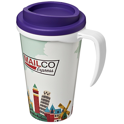 Americano Brite Grande Mug - White Handle Main Image