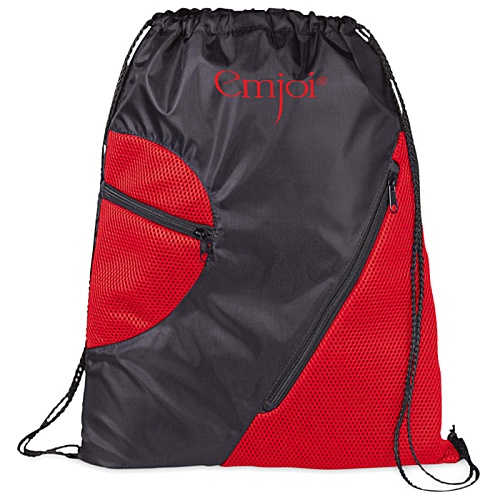 DISC Kick Zip Pocket Drawstring Bag Main Image