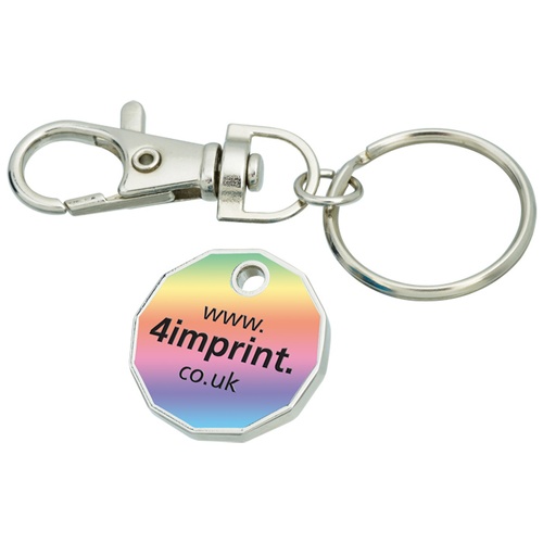 £1 Trolley Coin Keyring - Digital Print Main Image