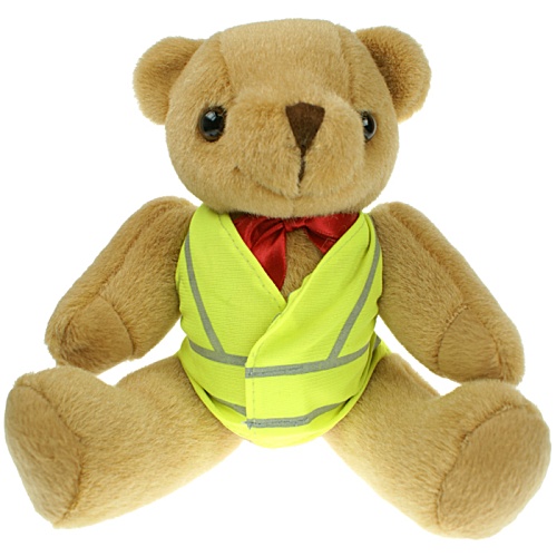25-cm Jointed Honey Bear with Hi Vis Jacket Main Image