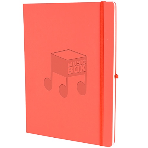 A4 Soft Touch Notebook - Debossed Main Image