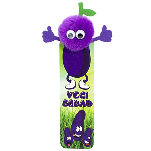 Vegetable Bug Bookmarks - Aubergine Main Image