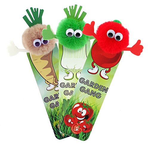 Vegetable Bug Bookmarks - Mixed Veg Main Image